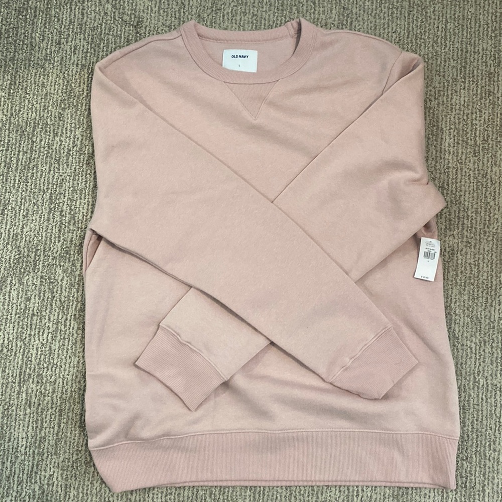 NWT Pale Pink Crewneck Sweatshirt